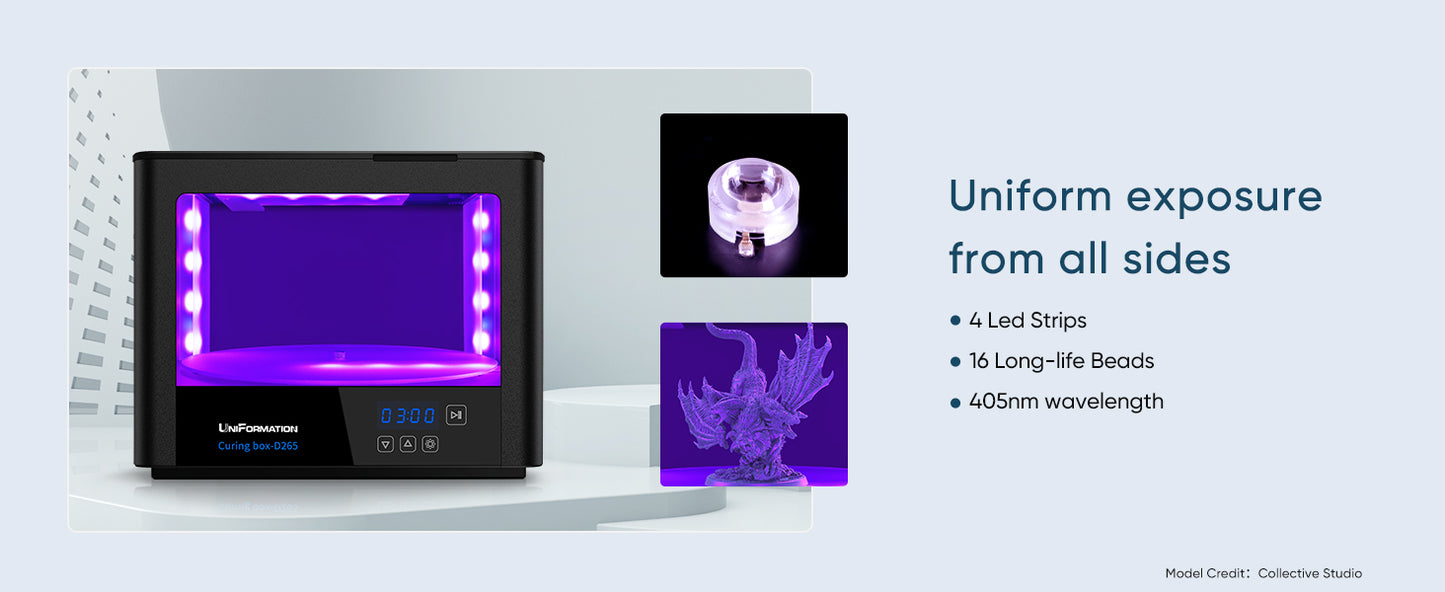 UniFormation 405nm UV Resin Curing Station 10.2''