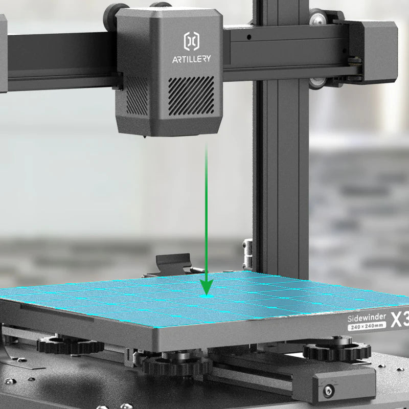 Artillery Sidewinder X3 Pro 3D Printer Build Volume 240x240x260mm 32bit Mainboard, 300℃ hot-end 300mm/s