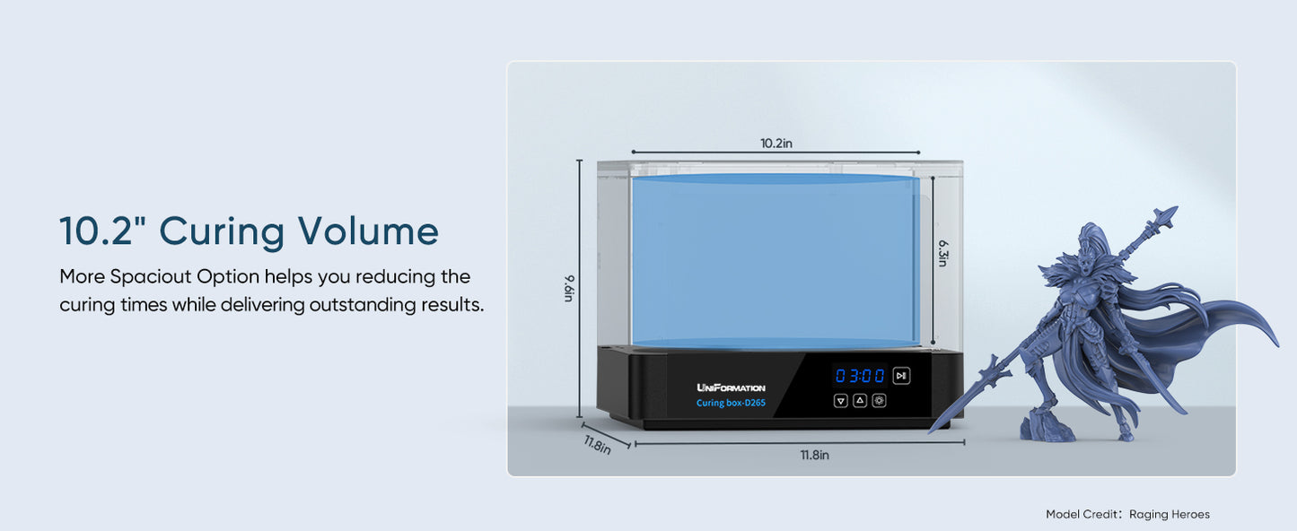 UniFormation 405nm UV Resin Curing Station 10.2''
