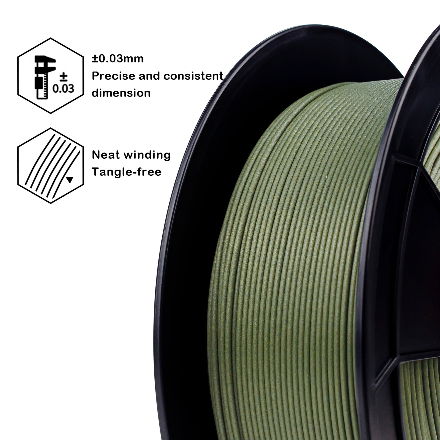 PLA (standard) Range 1.75mm 3D Printer Filament 1kg Spool-Dimensional Accuracy +/- 0.02mm