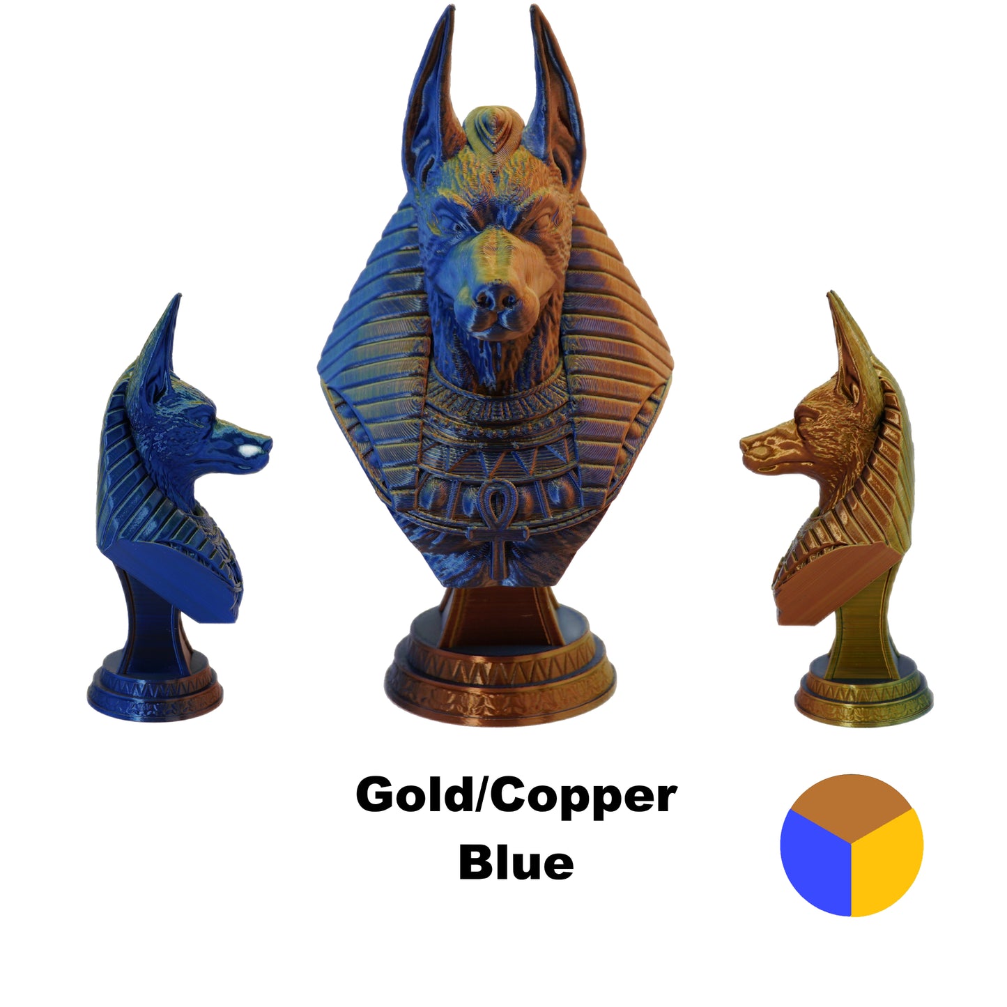 Tri Colour PLA Variants 1.75mm 3D Printer Filament 1kg Spool-Dimensional Accuracy +/- 0.02mm