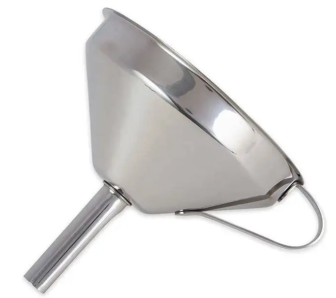 Stainless steel funnels for resin pouring 100, 120 and 140mm with filter.