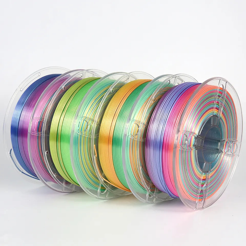 PLA Rainbow and Variations 1.75mm 1kg Spool-Dimensional Accuracy +/- 0.02mm