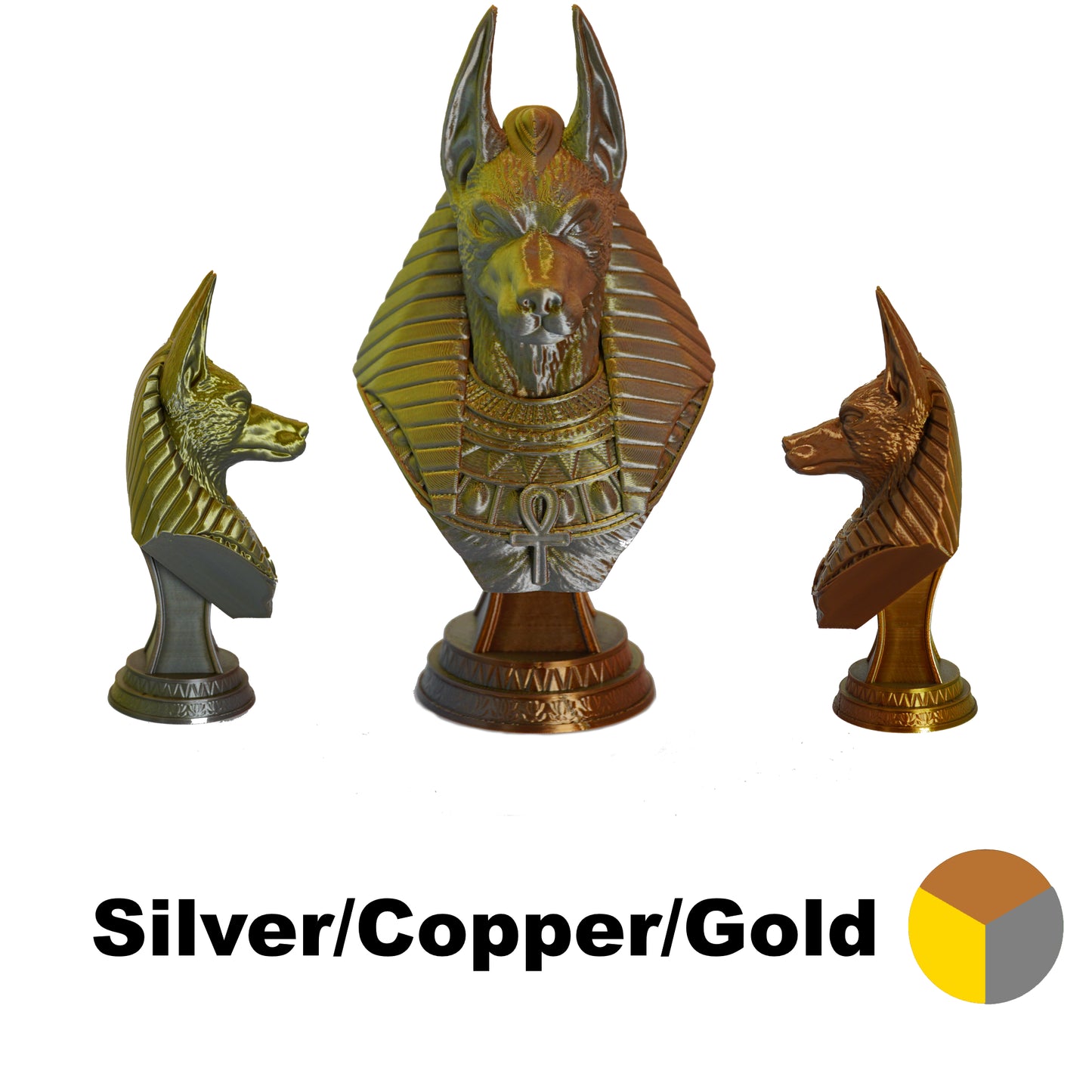 Tri Colour PLA Variants 1.75mm 3D Printer Filament 1kg Spool-Dimensional Accuracy +/- 0.02mm