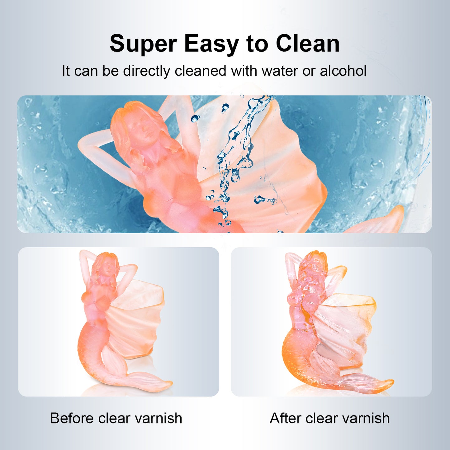 YOUSU Dual Colour Water-Washable Low Odor High Resolution LCD 3D Printer Resin UV-Curing 405nm