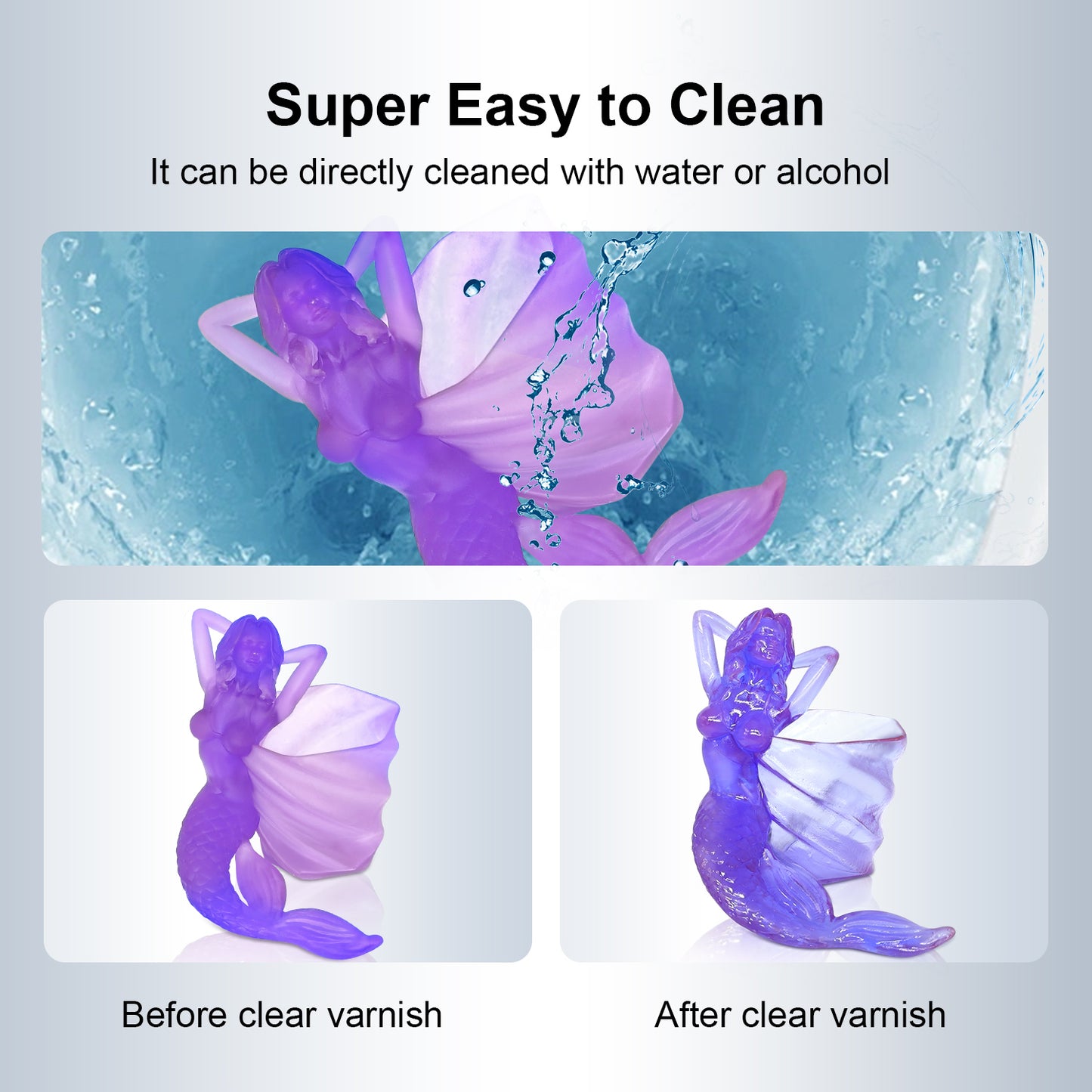 YOUSU Dual Colour Water-Washable Low Odor High Resolution LCD 3D Printer Resin UV-Curing 405nm