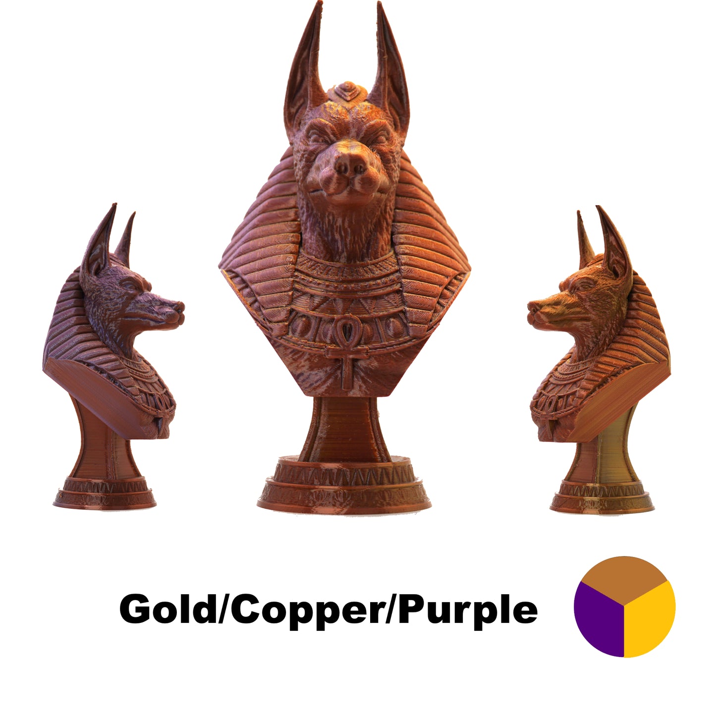 Tri Colour PLA Variants 1.75mm 3D Printer Filament 1kg Spool-Dimensional Accuracy +/- 0.02mm