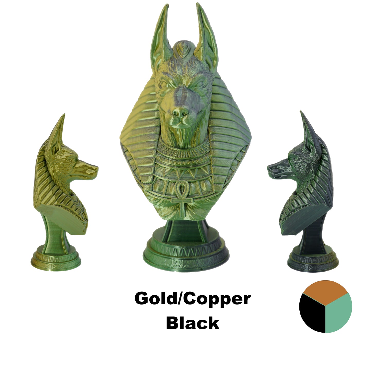 Tri Colour PLA Variants 1.75mm 3D Printer Filament 1kg Spool-Dimensional Accuracy +/- 0.02mm