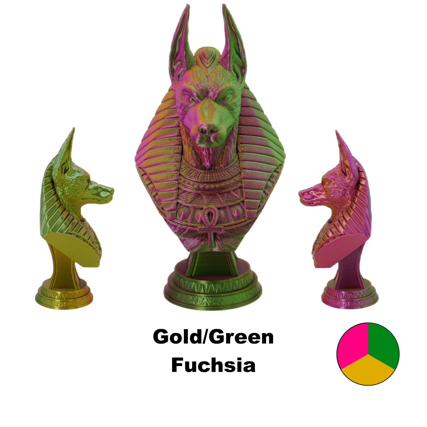 Tri Colour PLA Variants 1.75mm 3D Printer Filament 1kg Spool-Dimensional Accuracy +/- 0.02mm