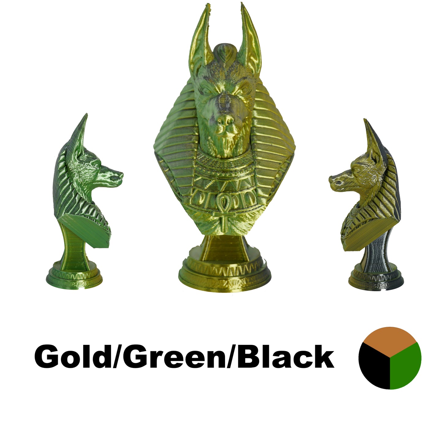 Tri Colour PLA Variants 1.75mm 3D Printer Filament 1kg Spool-Dimensional Accuracy +/- 0.02mm