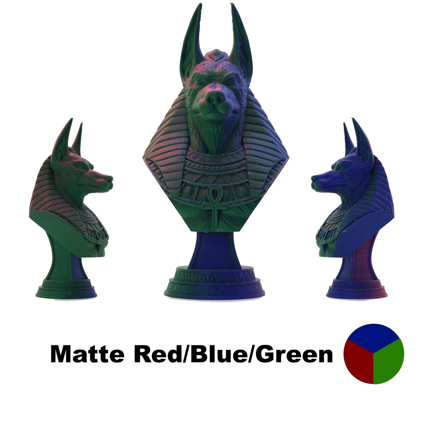 Tri Colour PLA Variants 1.75mm 3D Printer Filament 1kg Spool-Dimensional Accuracy +/- 0.02mm