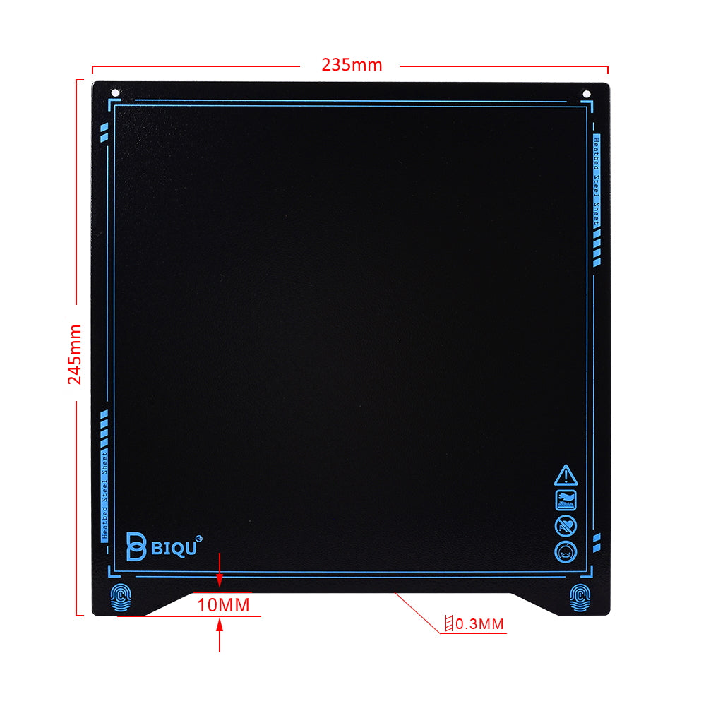 BIQU SSS Super Spring Steel Sheet Heat bed Platform 235*235MM PEI