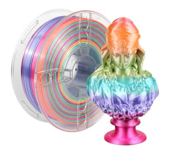 PLA Rainbow and Variations 1.75mm 1kg Spool-Dimensional Accuracy +/- 0.02mm