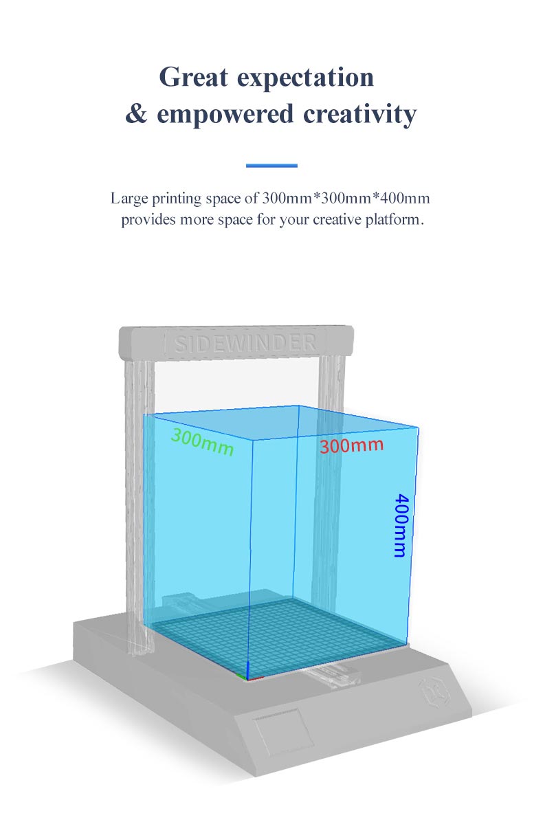 Artillery Sidewinder X2 ABL Auto Calibration 3d Printer 300*300*400mm