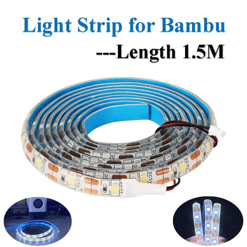 Upgrade your Bambu labs lights, LED replacements direct plugin 1.5mtr