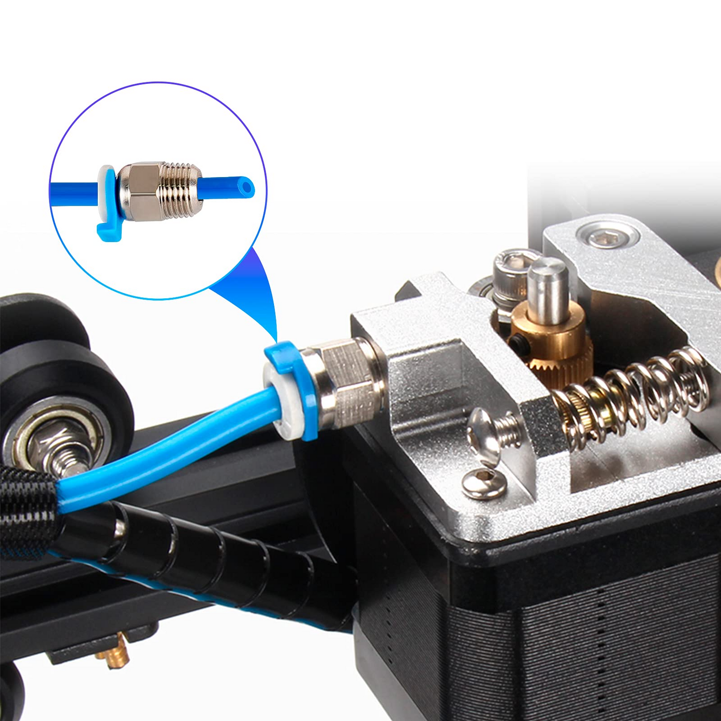 Left and Right Dual Gear Pro Aluminum Extruder and Bed Upgrade Kit Feed 3D