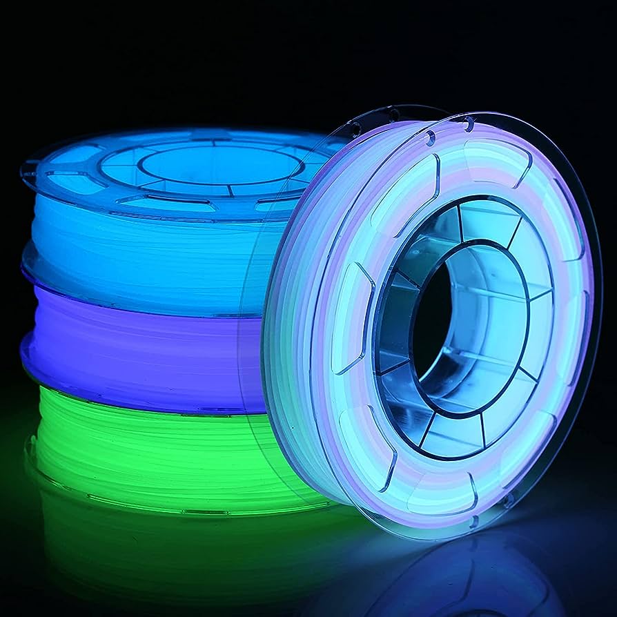 Glow in The Dark PLA Range 1.75mm 3D Printer Filament 1kg Spool-Dimensional Accuracy +/- 0.02mm