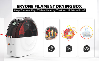 Evryone 3D Printer Filament Dryer Box suits 1.75 - 3mm .5-1kg rolls Dry Filament Performs Better