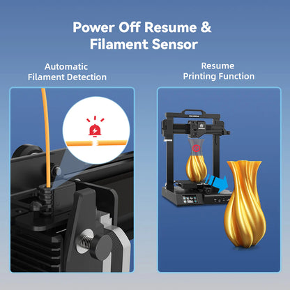 MINGDA Magician X One-Click Auto Leveling Ready to Print Smooth Printing Dual Gears Direct Extruder
