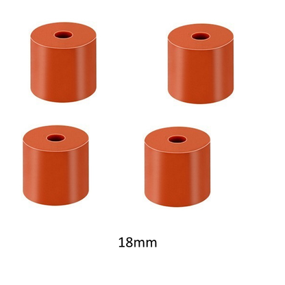 Bed leveling silicone block columns 16mm 18mm black and orange