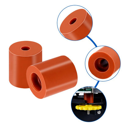 Bed leveling silicone block columns 16mm 18mm black and orange