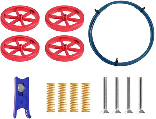 3D Printer Part Bed level Upgrade Kit Springs Adjustment Nuts 1mtr Bowden tubing