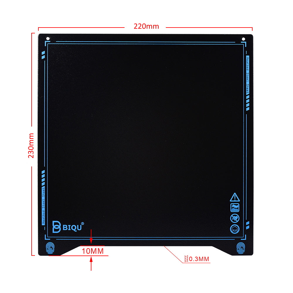 BIQU SSS Super Spring Steel Sheet Heat bed Platform 310*320 MM PEI