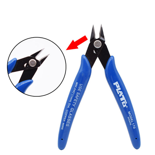 Flush Side Cutter Precision Shear Wire Snips Pliers Tool Diagonal Mini Cutters