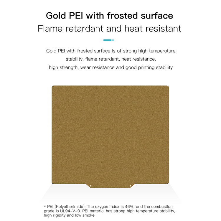 PEI Frosted Spring Steel Sheet Double Sided Flex Magnetic Sticker 320 x 310 x 2mm