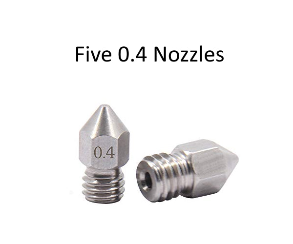 Stainless Steel 0.4 Nozzle MK8 Creality Ender series CR-10